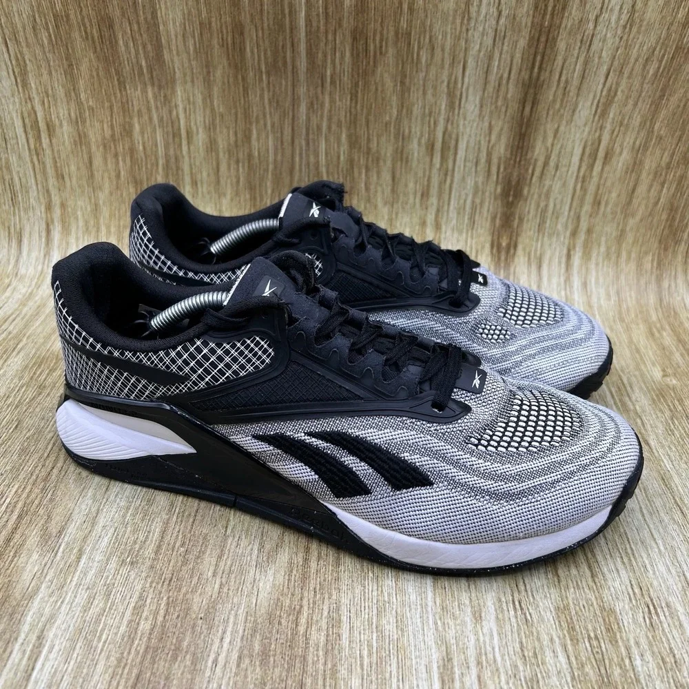 Reebok Nano X2 Women's Size 9 Training Shoes Gray Black White Sneakers GW5150